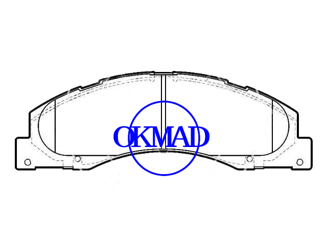 Ford E150/E250/E350 super Duty brake pad FMSI:D1328-8440 OEM:8C2Z-2001-C,F1328